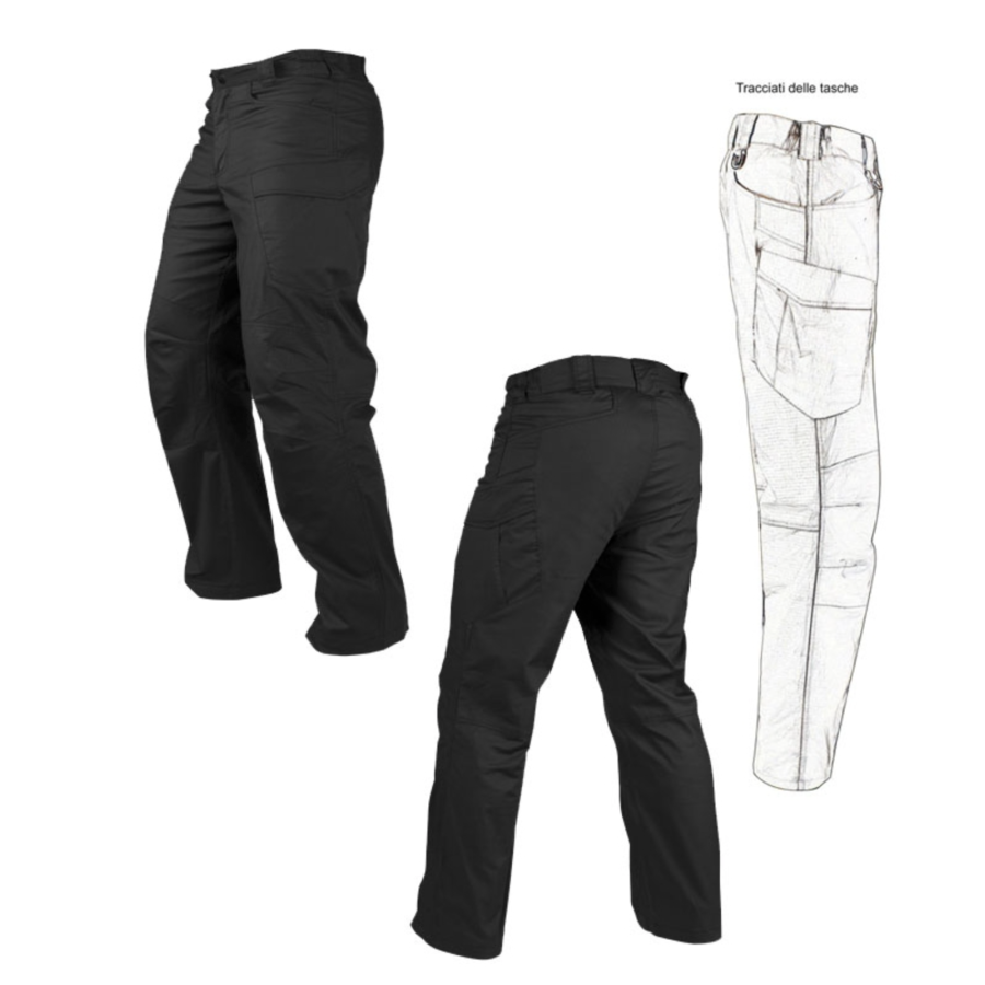 Pantalone tattico nero stealth  condor