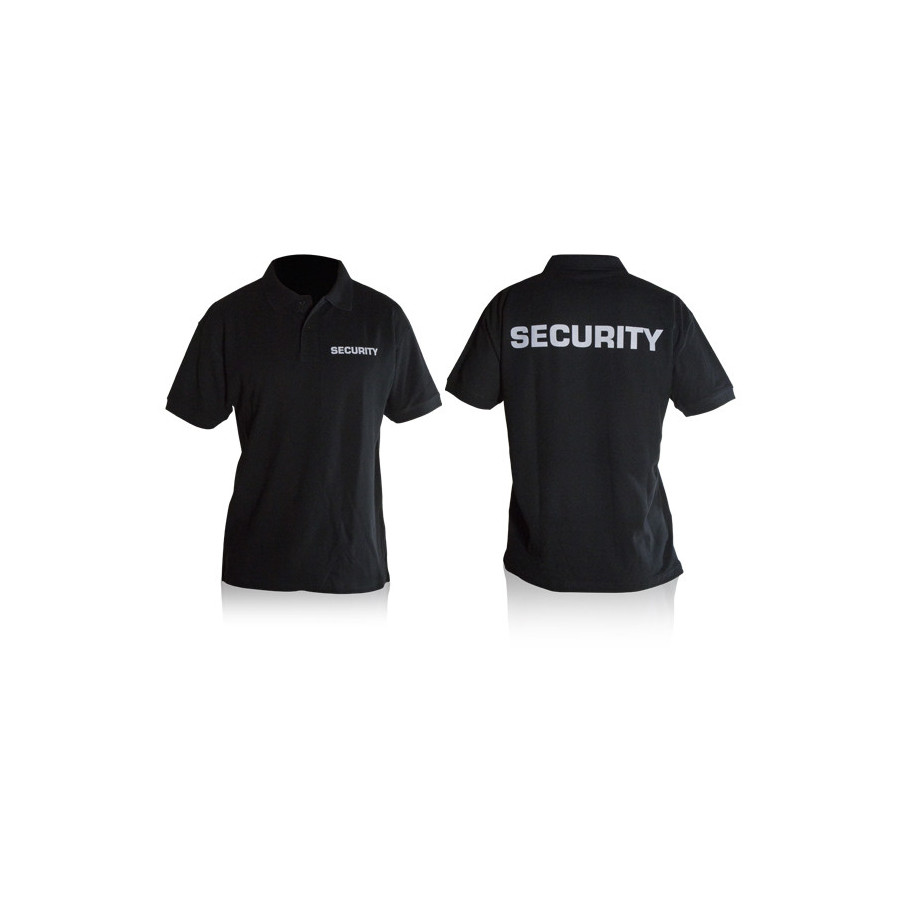 Polo maglietta nera  SECURITY