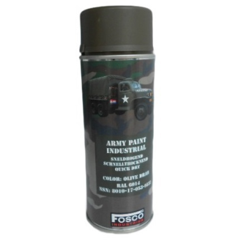 Vernice spray soft air -fosco VERDE OD MILITARE da 400 ml
