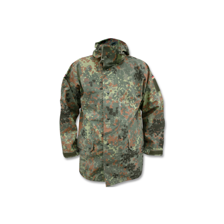 PARKA + PANTALONE MILITARE TEDESCO FLECKTARN IN GORE-TEX USATO 1° SCELTA