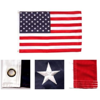 Bandiera flag originale americana ricamata made in usa