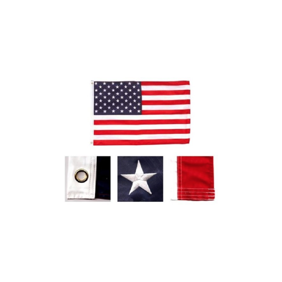 Bandierina plissettata a ventaglio bandiera americana per festa motivo AIHOME USA 