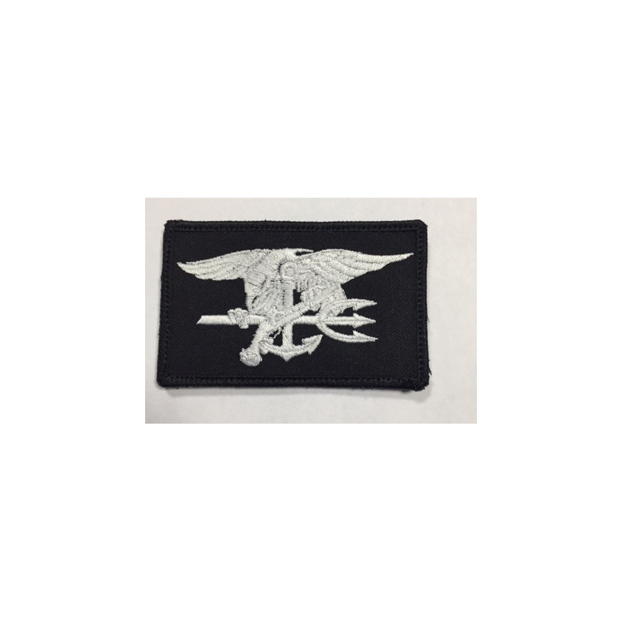 Patch ricamato navy seals nero