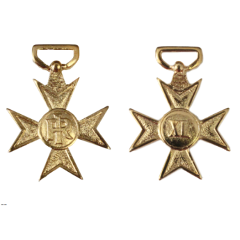 Croce, spilla di Anzianita'  di servizio militare di 40 anni