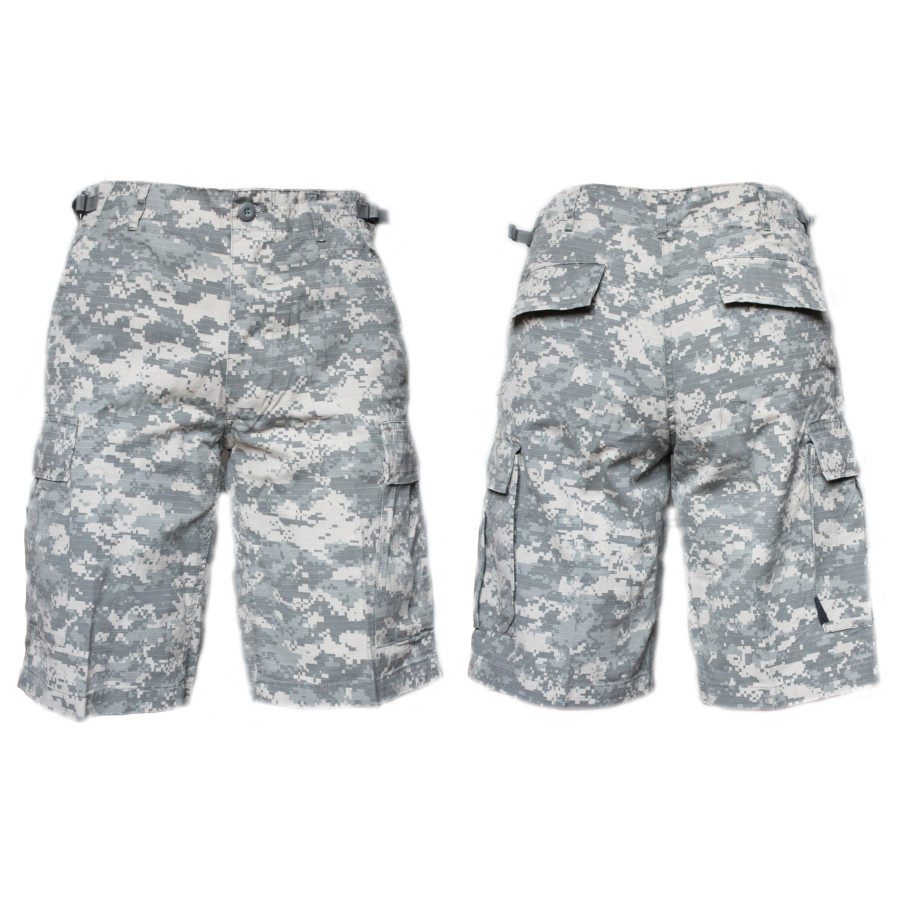 Pantalone corto bermuda militari in Ristop americano acu digital