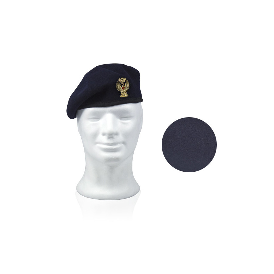 Basco originale della polizia  di stato di colore Blu