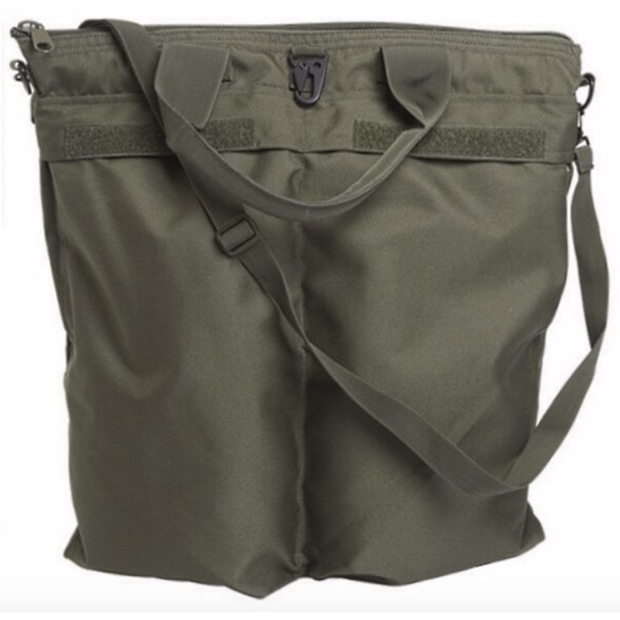 Borsa porta casco elmetto militare Zainabile verde