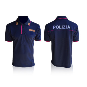 Polo maglietta della polizia di stato