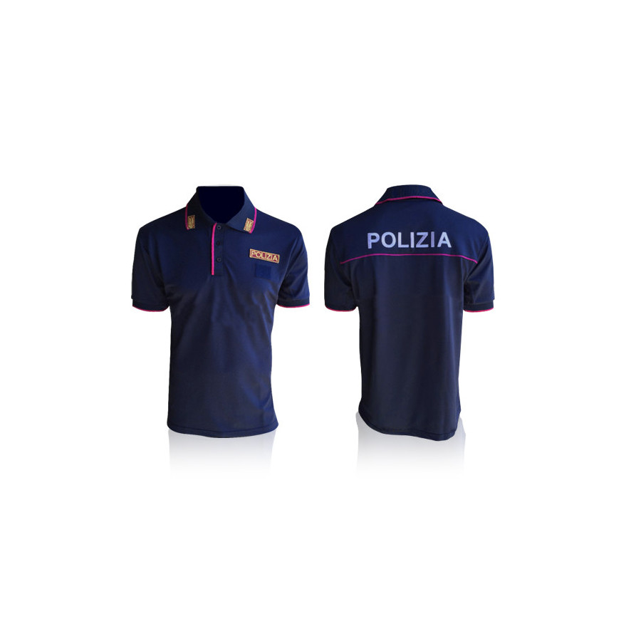 Polo maglietta della polizia di stato