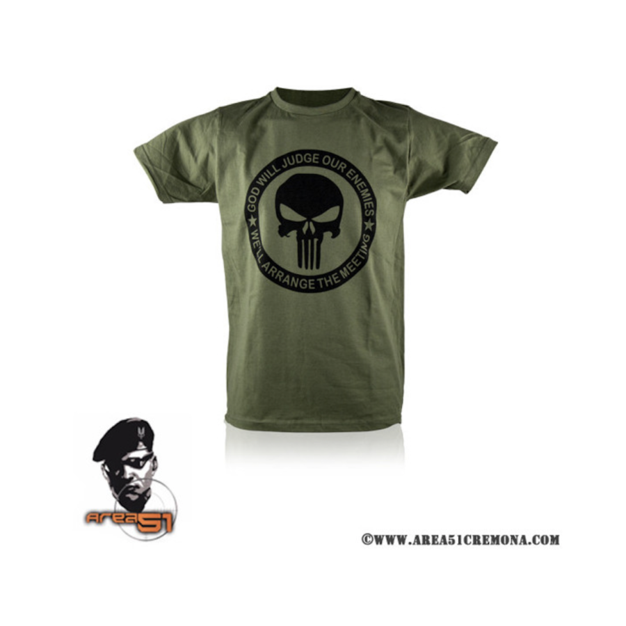 T-SHIRT THE PUNISHER VERDE