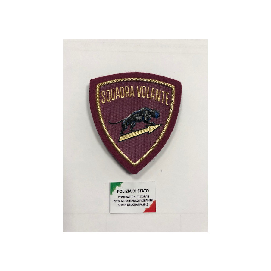 PATCH POLIZIA DI STATO SEZ . SQUADRA VOLANTE PATCH POLIZIA DI STATO SEZ . SQUADRA VOLANTE