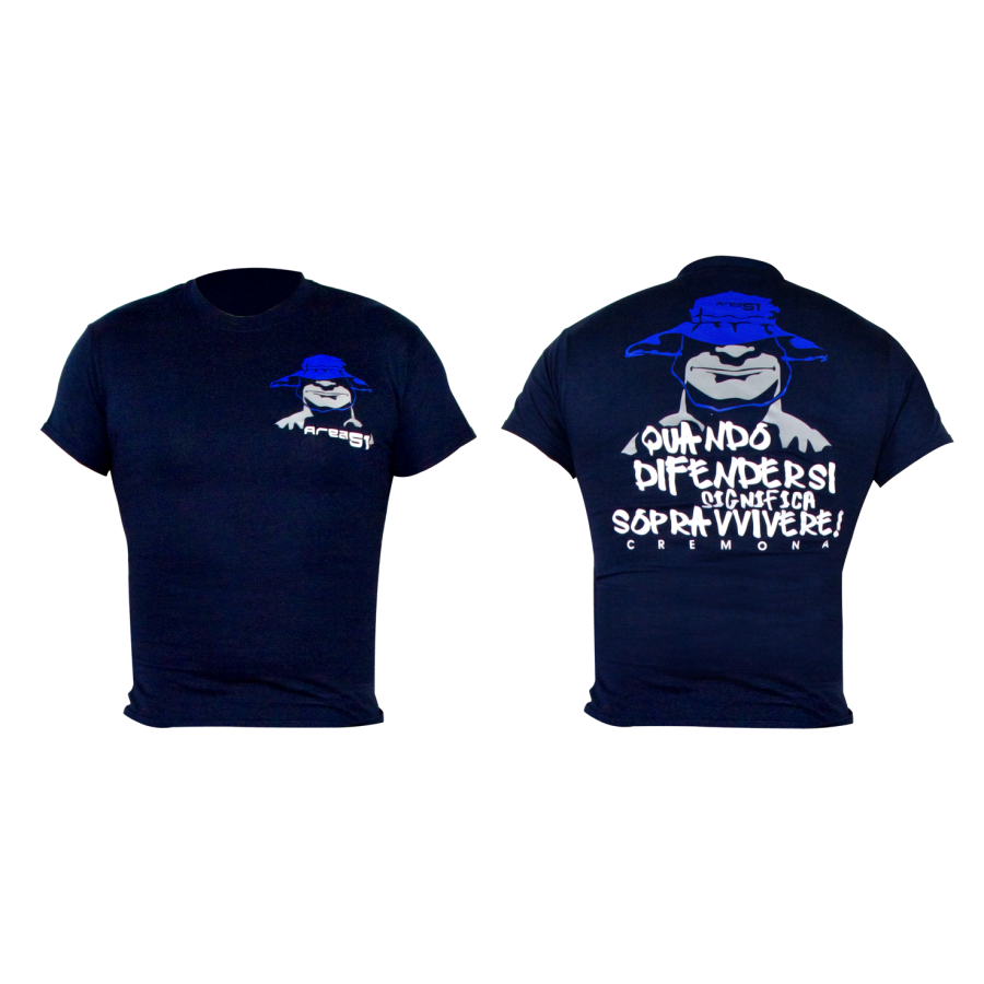 T-Shirt Militari Area 51 colore blu navy