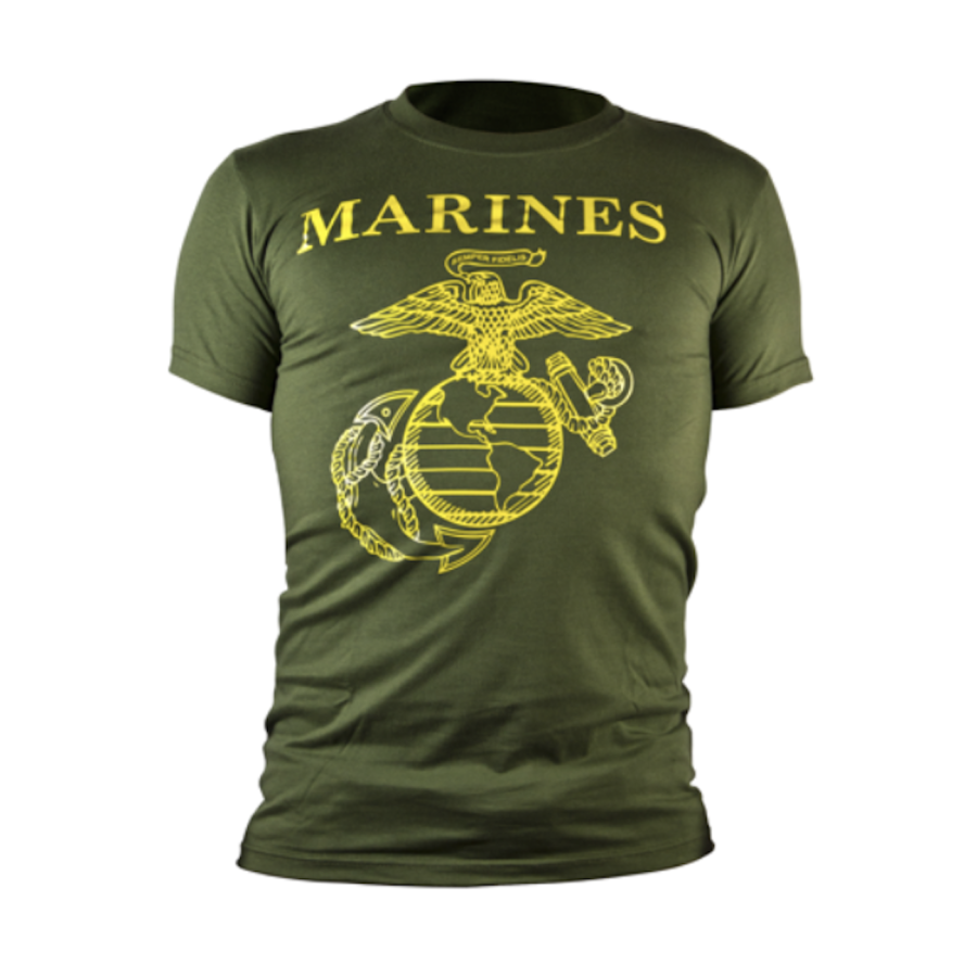 T-SHIRT MILITARE US MARINES CORPS ESERCITO AMERICANO