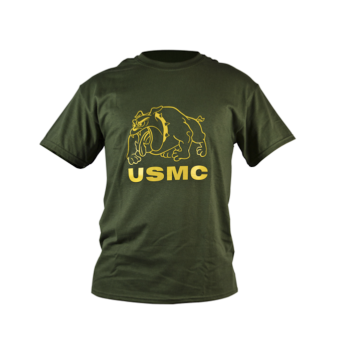 T-SHIRT MILITARE US MARINES  BULLDOG USMC