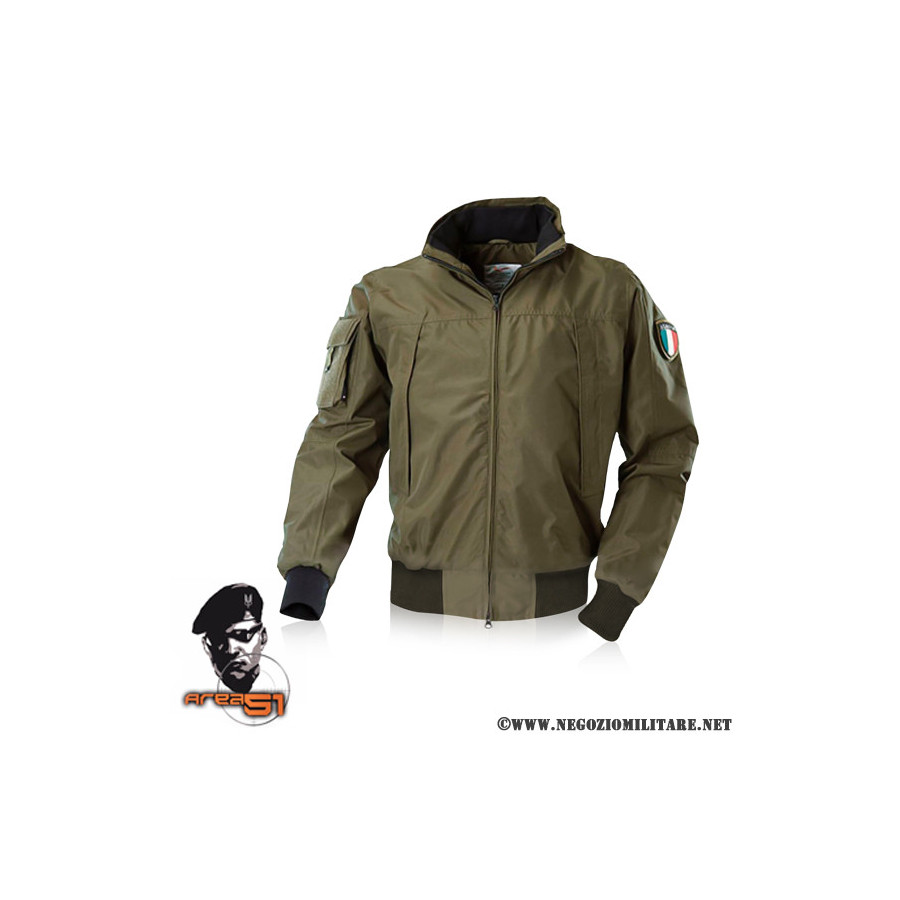 BOMBER PRIMAVERILE TIPO ESERCITO VERDE MILITARE