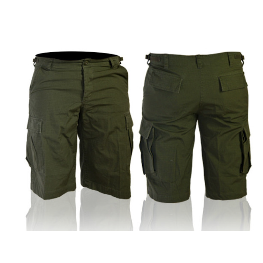 Pantalone corto bermuda tipo militare americano bdu verde