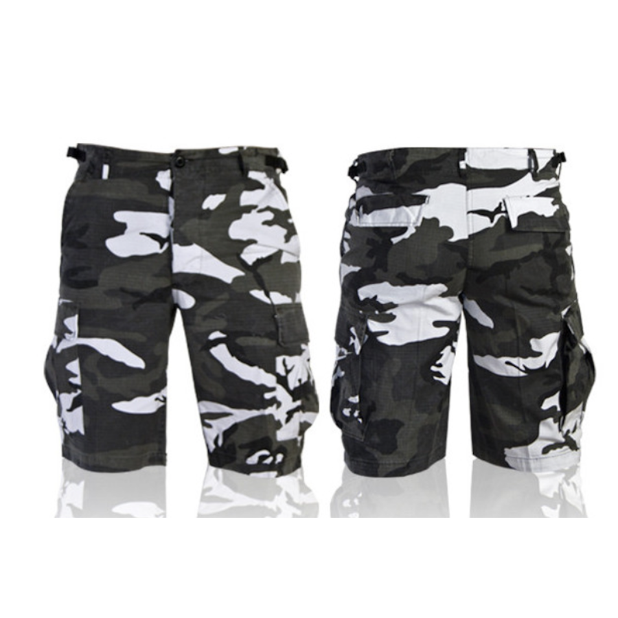 Pantalone corto bermuda militare americano bdu mimetismo urban