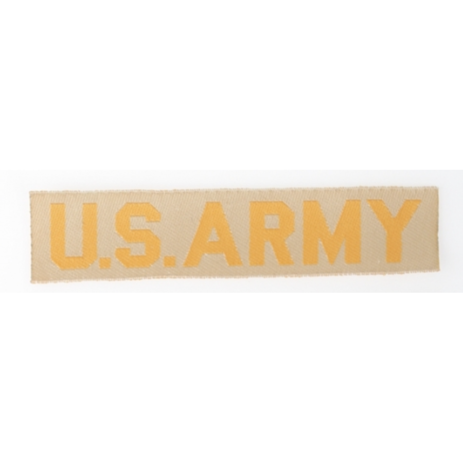 PATCH RICAMO MILITARE US ARMY GIALLO ORIGINALE