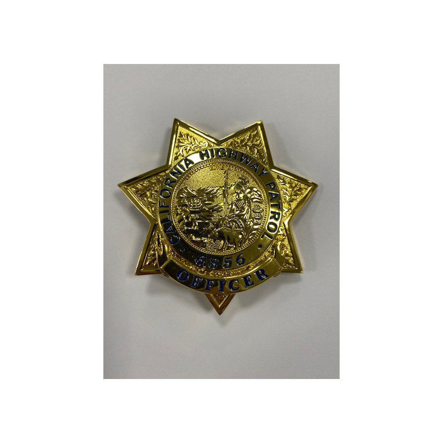 PLACCA BADGE CALIFORNIA HIGHWAY PATROL POLIZIA AMERICANA