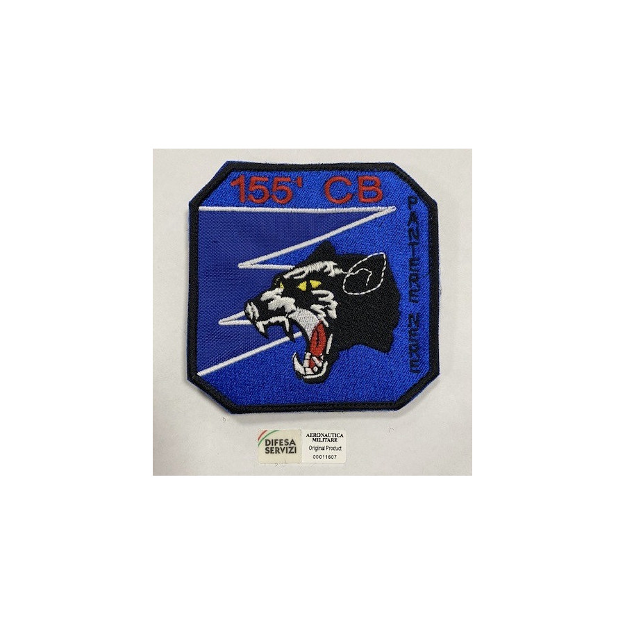 PATCH MILITARE AERONAUTICA 155° STORMO PANTERE NERE