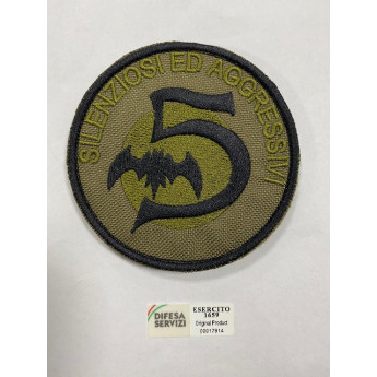Patch toppa Paracadutisti folgore 5° silenziosi e agressivi