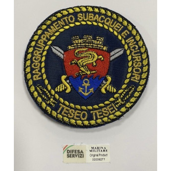 Patch toppa della Marina Militare Comando subacquei e incursori "Teseo Tesei"