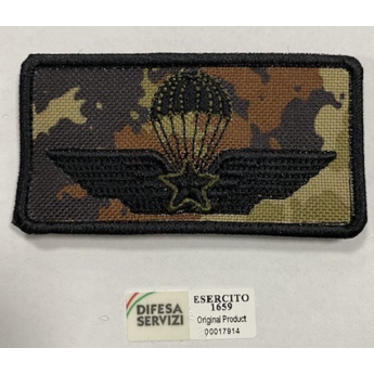 Brevetto Militare Paracadutisti della folgore  ricamato vegetato italiano originale