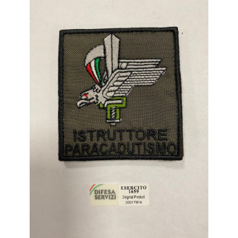 Patch toppa militare da istruttore Paracadutista folgore verde esercito italiano