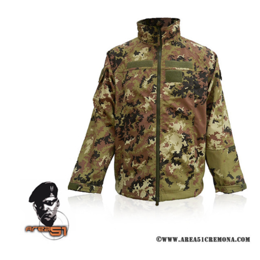 Giacca Soft Shell Militare vegetato Esercito  italiano