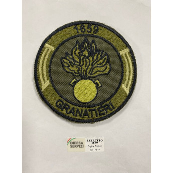 PATCH RICAMO MILITARE ESERCITO GRANATIERI 1659