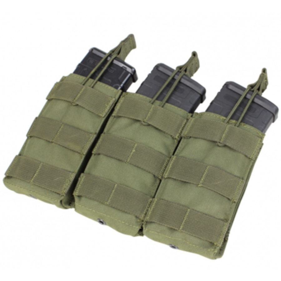 PORTA CARICATORE MILITARE TRIPLO RAPIDO PER FUCILE VERDE PORTA CARICATORE MILITARE TRIPLO RAPIDO PER FUCILE VERDE