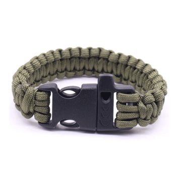 WEB-Tex Tactical braccialetto di sopravvivenza con fischietto mimetica Large 20CM Paracord 