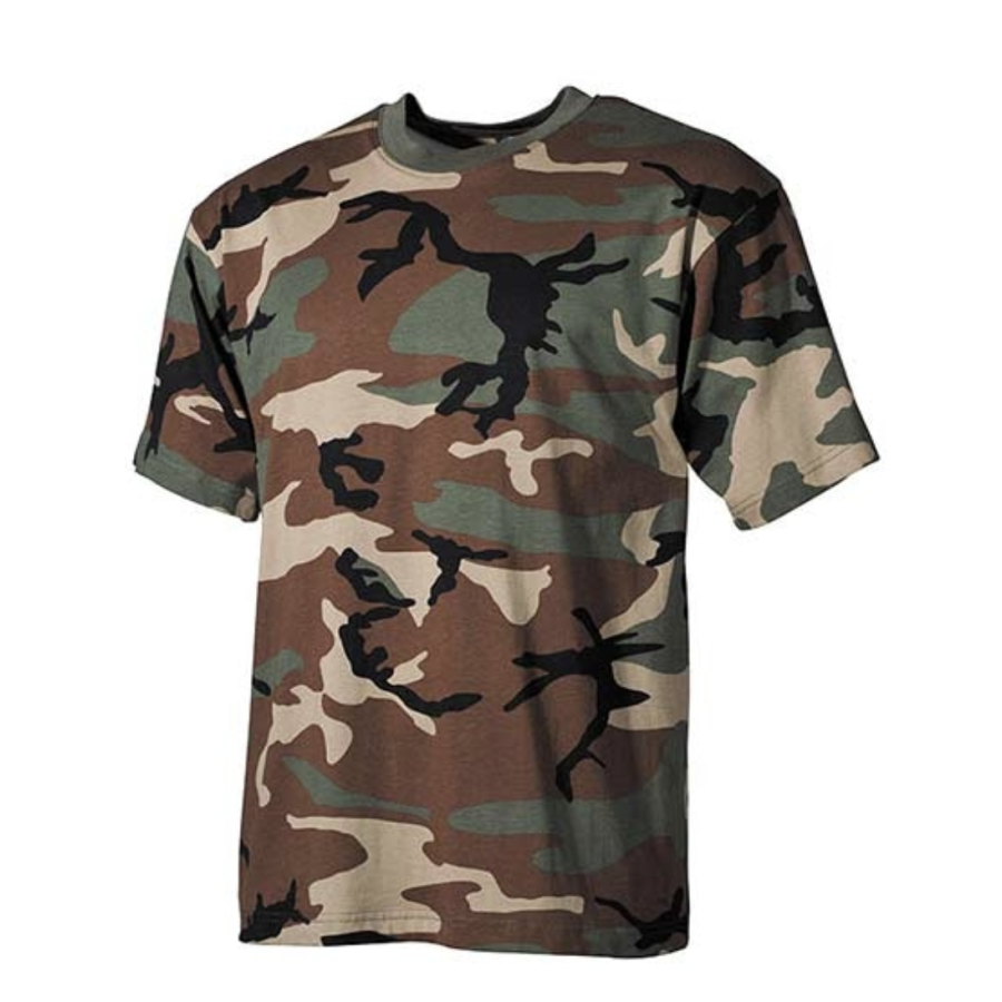 T-shirt Militare bambino Woodland Americano T-shirt Militare bambino Woodland Americano
