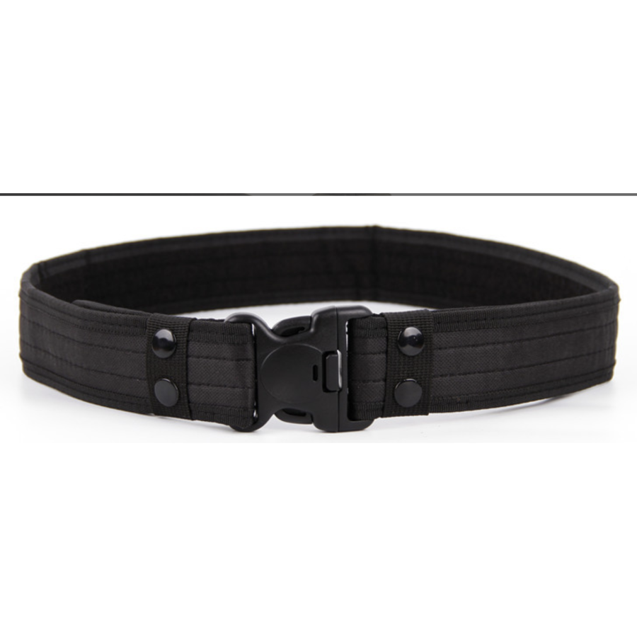 Cinturone Security rigido in cordura regolabile nero Cinturone Security rigido in cordura regolabile nero