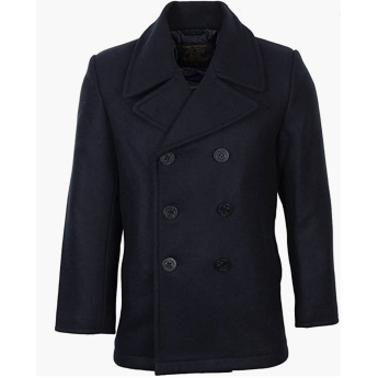 Giacca Marina Marinaio Vintage Tipo Navy Pea Coat Usa Blu