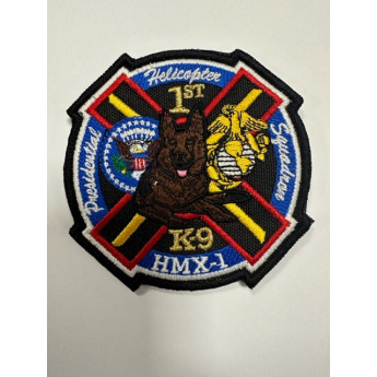 PATCH TOPPA AMERICANA PRESIDENTIAL HELICOPTER MARINE SQUADRON K9 HMX-1 POLICE SHOULDER