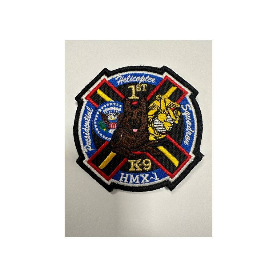 PATCH TOPPA AMERICANA PRESIDENTIAL HELICOPTER MARINE SQUADRON K9 HMX-1 POLICE SHOULDER