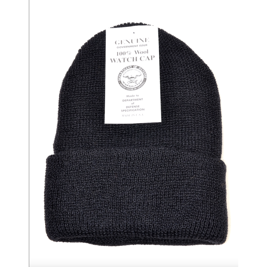 Cuffia zuccotto di lana militare US NAVY nera originale Cuffia zuccotto di lana militare US NAVY nera originale