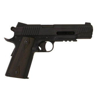 COLT 1911 RAIL GUN NERA CO2 CARRELLO FISSO DA SOFT AIR