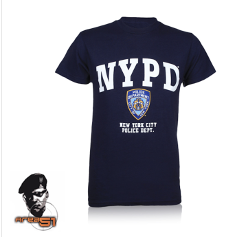 T-SHIRT MAGLIETTA RIPRODUZIONE DELLA POLIZIA DI NEW YORK  NYPD  BLU