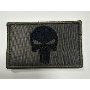 PATCH TOPPA RICAMATA MILITARE THE PUNISHER CON SFONDO A BASSA VISIBILITA'