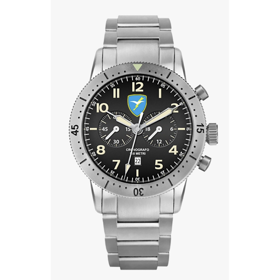 OROLOGIO MILITARE PARACADUTISTI FOLGORE ESERCITO ITALIANO MODELLO PILOT CRONO