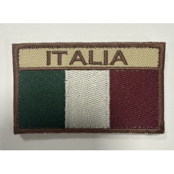 PATCH TOPPA BANDIERA ITALIA DESERTICA PER UNIFORME