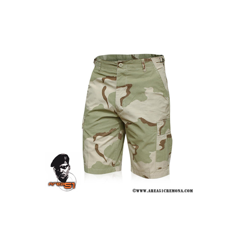 Pantalone corto bermuda militare americano bdu  desert 3 colori