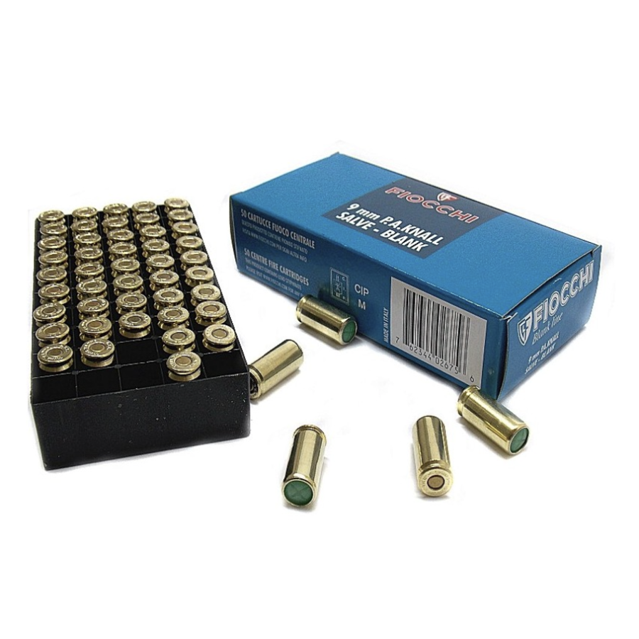 CARTUCCE A SALVE PER PISTOLE Cal 9mm  FIOCCHI