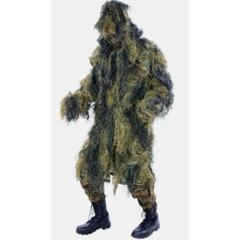 GHILLIE MILITARE IGNIFUGA WOODLAND DA SNIPER CECCHINO AMERICANA USMC US ARMY