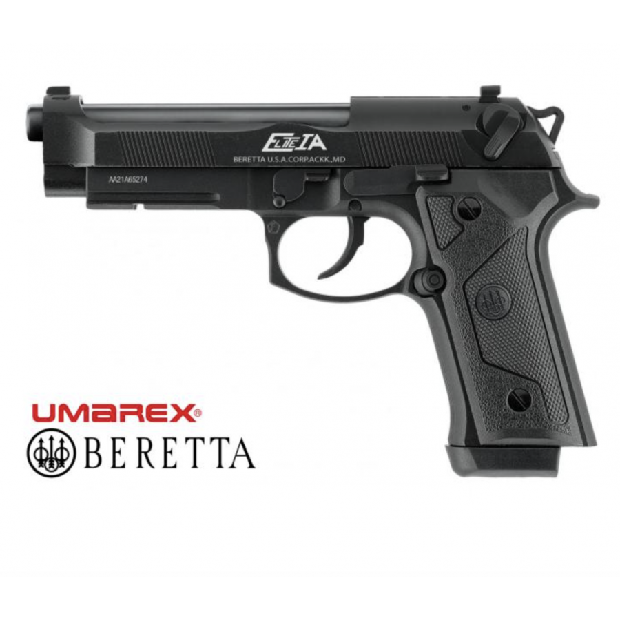 PISTOLA UMAREX BERETTA ELITE IA MOD 92 BLACK GREEN GAS  FULL METAL