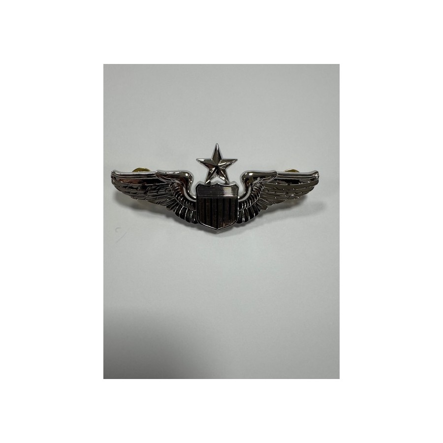 BREVETTO PINS SPILLA PILOTA MILITARE AMERICANO USAF SENIOR