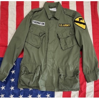 GIACCA MILITARE VIETNAM 1°ST CAVALRY TIPO MODELLO FATICA USATA AMERICANA