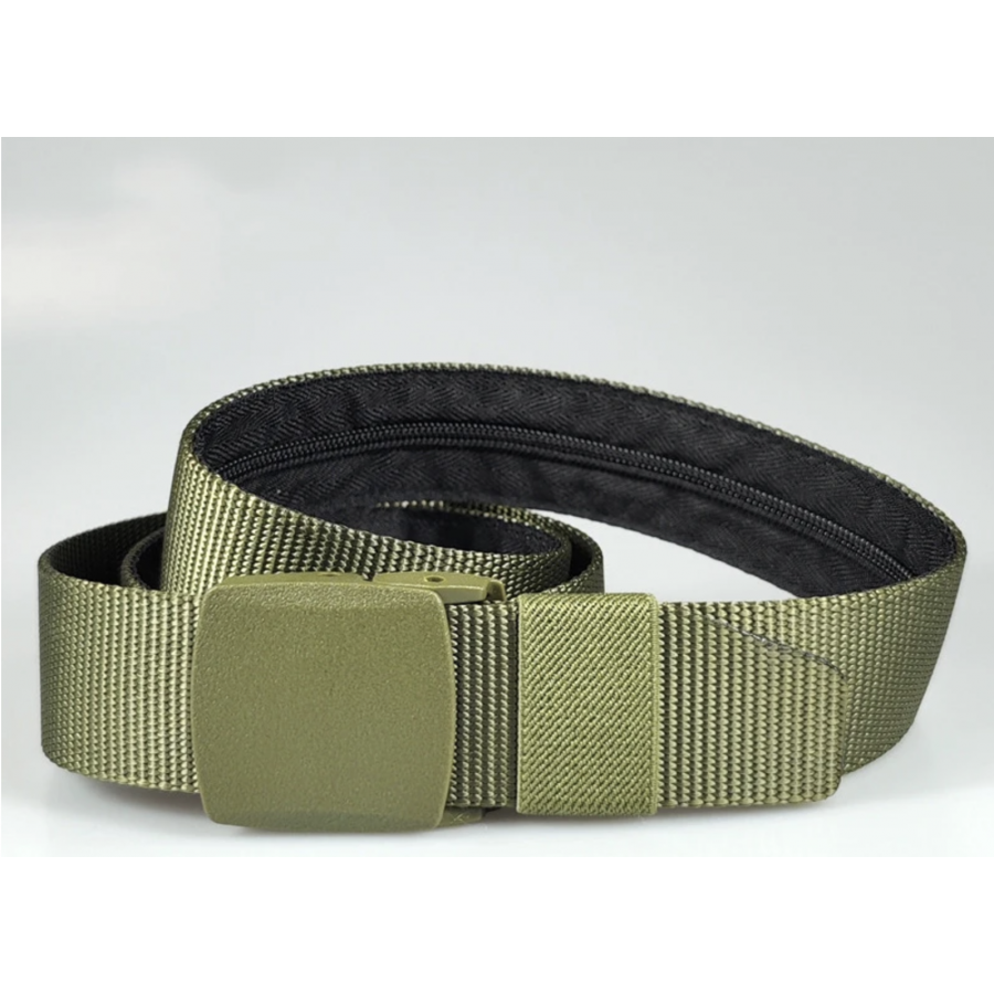 CINTURA MILITARE TATTICA CON CERNIERA INTERNA PORTA SOLDI VERDE CINTURA MILITARE TATTICA CON CERNIERA INTERNA PORTA SOLDI VERDE